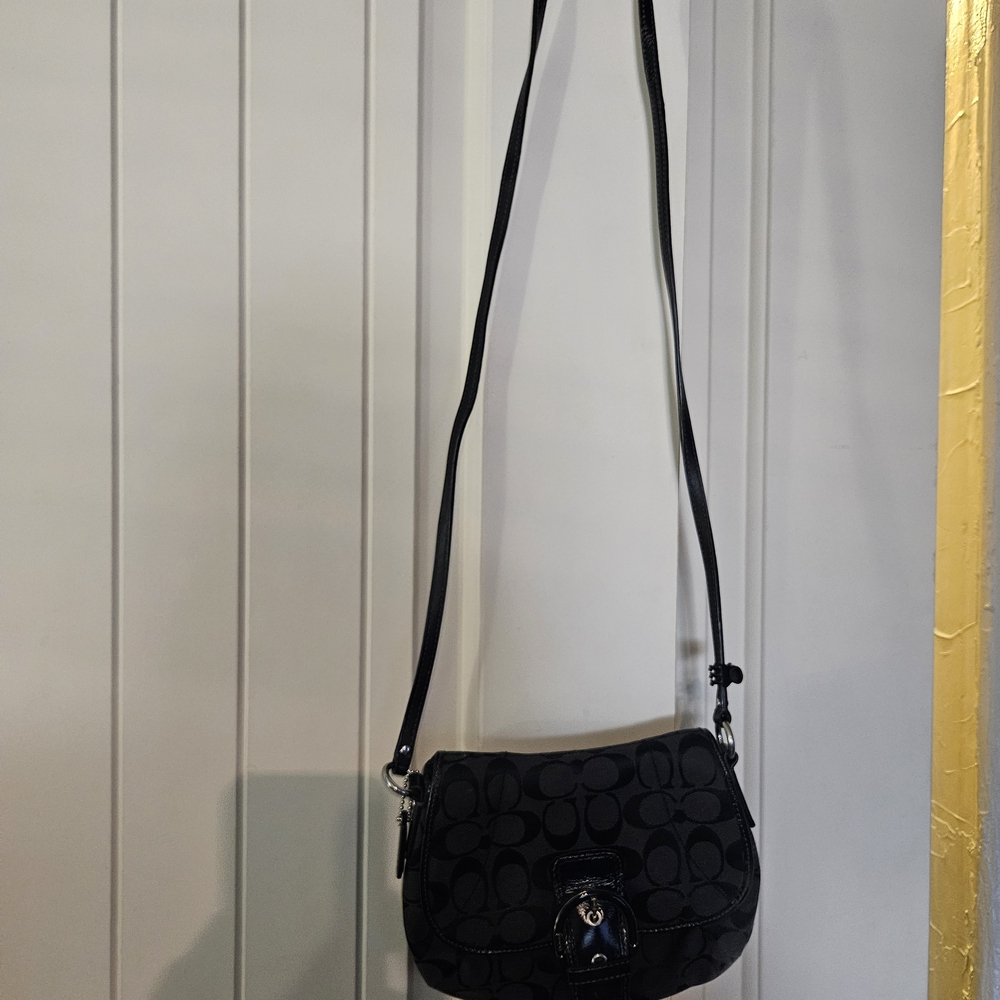 Coach Black Signature Crossbody Bag
